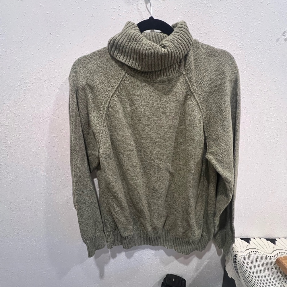 Karen Scott Sage Cowl Neck Sweater